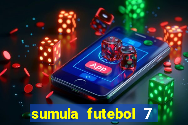 sumula futebol 7 society excel